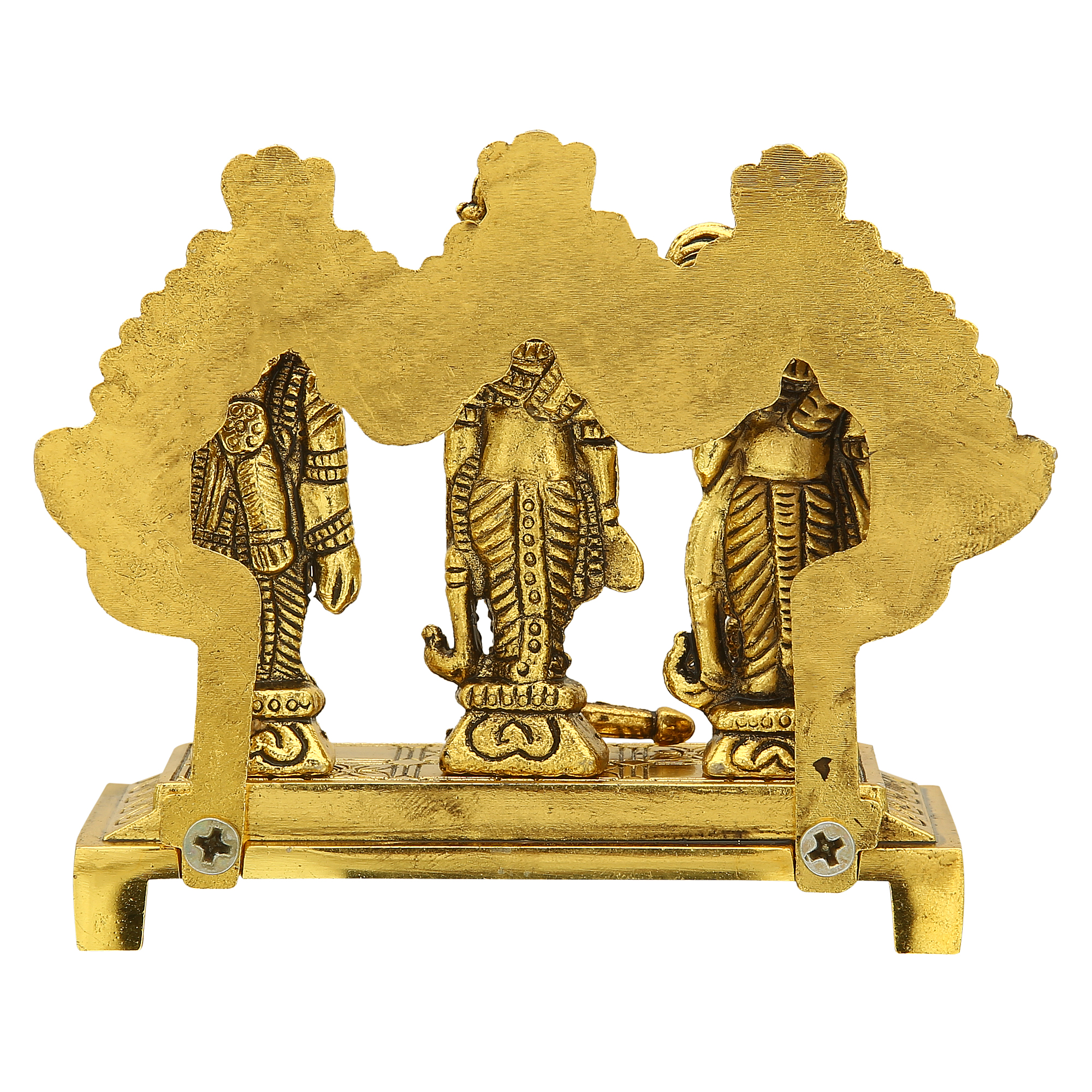 White Metal Shri Ram Darbar with Hanuman Ji for Home Temple and Gifts - Image 5