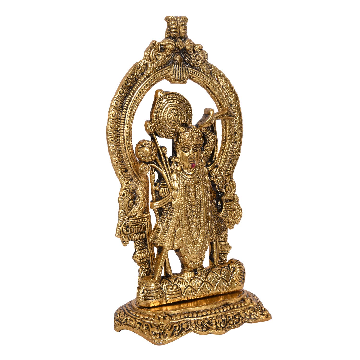 Oxidised Metal Sri Shrinathji Nathdwara Idol Statue (13 x 8 x 24 CM ) - Image 5