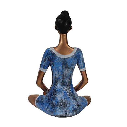 CRAFTAM Yoga Lady Statue - Poly Resin Decorative Statue Figurine Showpiece for Home D?cor Table Top Living Room Gift Item - Image 4