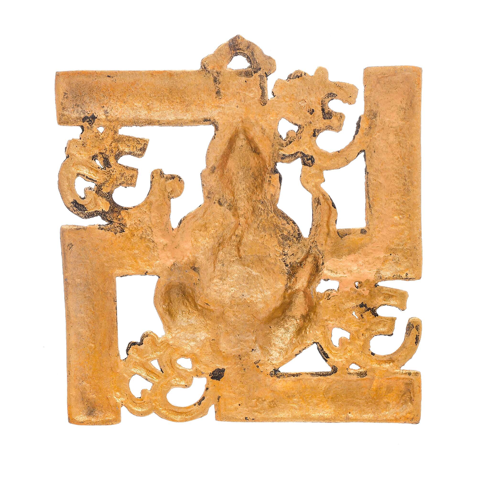 Metal Ganesha Om Swastika Wall Hanging Showpiece Figurine - Image 4