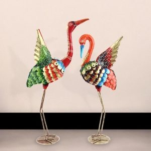 Swan couple showpiece