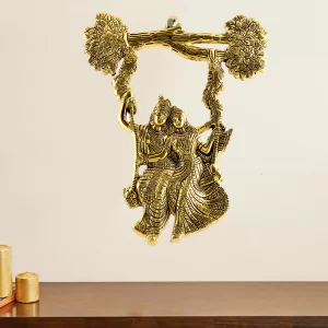 radha krishna jhula wall hanging
