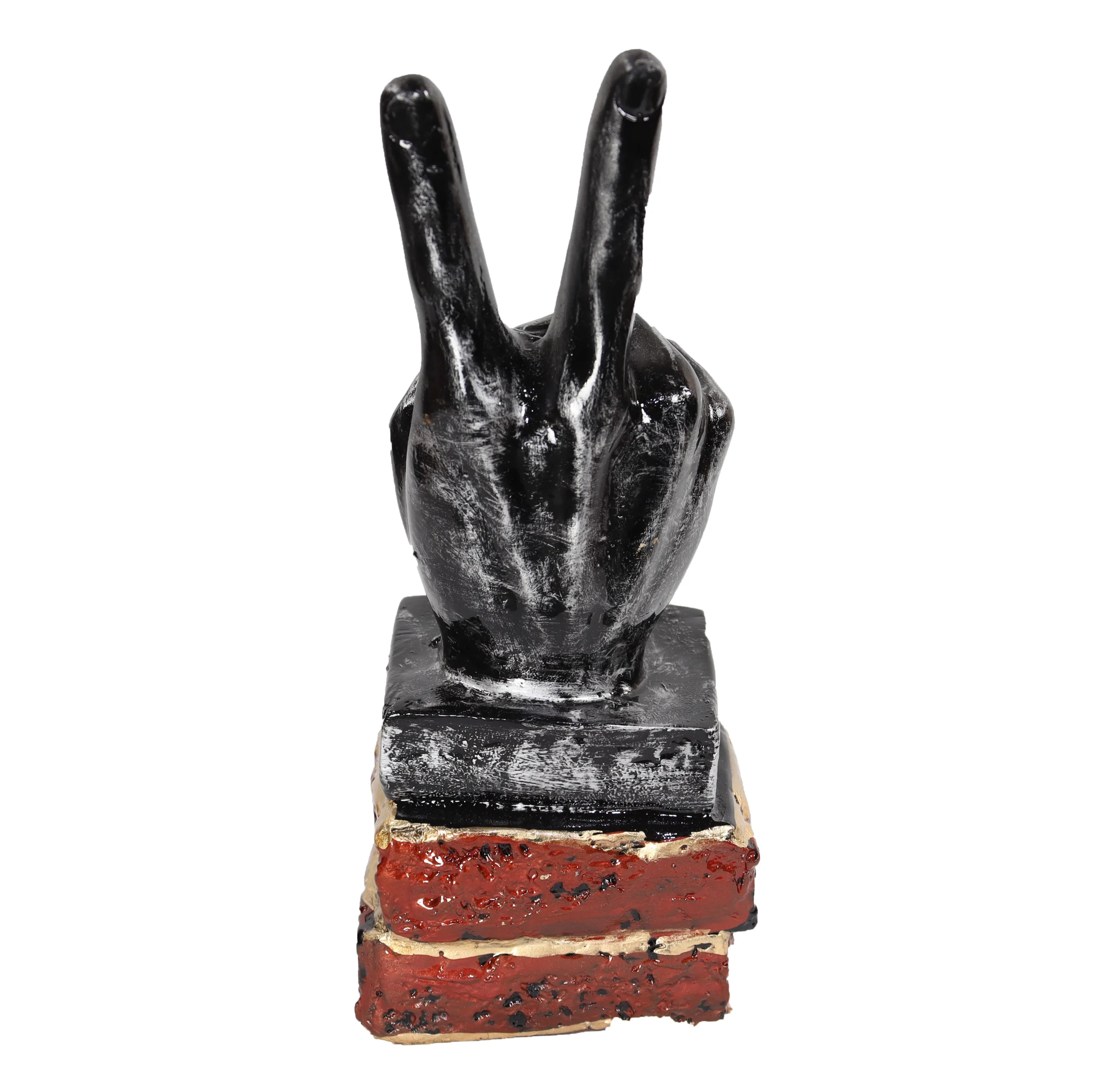 Polyresin Victory Sign Decorative Hand Sign Showpiece Figurines for Home Decor - Image 6