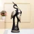 Polyresin Pair of Kissing Swan Duck Love Birds Home Decor Showpiece (12x14x38 cm )