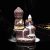 Buddha Smoke Backflow Fountain Cone Incense Holder Decorative Showpiece with Free 10 Smoke Backflow Scented Cone Incense