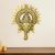 Craftam Alloy Metal Lord Ganesha Surya Wall Hanging Showpiece Figurine | Metal Handcrafted Decorative Showpiece for Wall D?cor, Wall Hangings, Home D?cor, Diwali D?cor – Gold